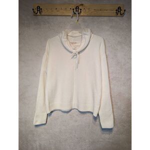 It's Our Time drawstring cowl sweater small